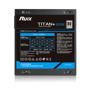 Ruix titan500 máy tính Quyền Hạn chơi game điện 300 watt 24Pin 12cm Quạt làm mát trường hợp màu đen máy tính Gamer cung cấp điện - Product Image 2