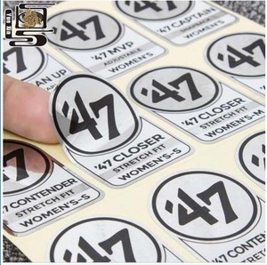 Plastic Label Sticker Customized Custom Printed Roll Plastic Waterproof Labels Adhesive Vinyl Round Circle Brand Logo Sticker