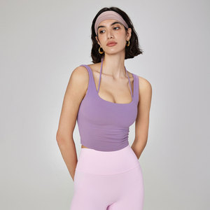 New Arrival High Quality Halter Bra Lightweight Soft Women Yoga Bras Tops Workout <strong>Clothes</strong> Deep V Underwear Ladies Yoga Bra - Product Image 6