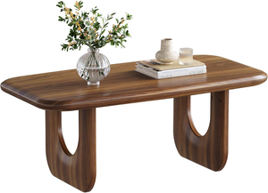 Table basse rectangulaire en bois MDF de style <span class=keywords><strong>vintage</strong></span> de ferme avec coins ronds pour meubles de salon à la maison - Product Image 5