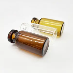 Glass Vial Bottle Tubular Glass Vial For Vaccine Amber Glass Bottle With Applicator