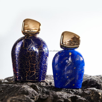 Botol kaca silinder parfum, mewah 50ml 100ml kosong botol kaca parfum unik botol kaca nama merek botol kaca parfum pabrik