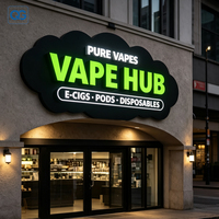 Enseigne Commerciale Personnalisée, Lettres en Relief 3D LED, Logo Lumineux, Panneau LED, Enseigne d'Entreprise Personnalisée en Acrylique avec Support