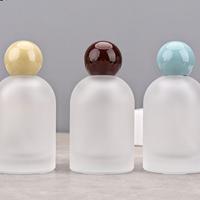 100ML lege fles, mat, ovaal, plastic, ronde dop, zilveren spuitkop, glazen schroefdop, spuitfles met drukknop, parfumfles