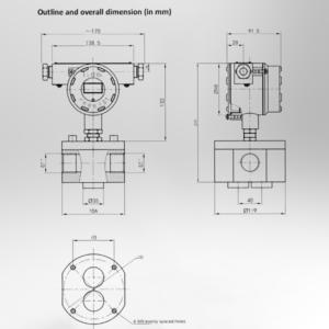 GLCデジタルステンレス鋼楕円形ギア流量計センサー18-36VDC水媒体用 - Product Image 3