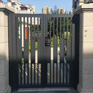 Hôtel de haute qualité extérieur fonte d'aluminium porte de cour jardin Villa entrée porte de sécurité - Product Image 2