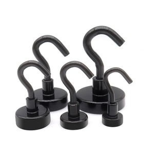 High Quality Strong NdFeB Plastic Magnet Hook Neodymium Magnet Hook With 360 Degree <strong>Rotation</strong> for Hanging&amp;Refrigerator - Product Image 3