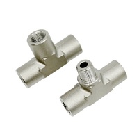 Conector en T de Rosca Macho-Hembra NPT1/4 SS316, Tipo T, Reductor Igual, Accesorio de Tubería Resistente a la Corrosión OEM