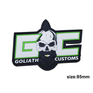Custom Design Clothing Accessories PVC Rubber <strong>Sew</strong> <strong>on</strong> <strong>Patch</strong> - Product Image 3