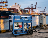 7kW Yuchai Schallgedämpfter Dieselgenerator Einphasig Dreiphasig 230V 400V Tragbar 1800 U/min Elektrostart Offener Rahmen 8kW Max Leistung