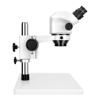 Microscope stéréoscopique binoculaire à zoom 3,5x-100x pour l'inspection de bijoux, la soudure de circuits imprimés et la réparation électronique