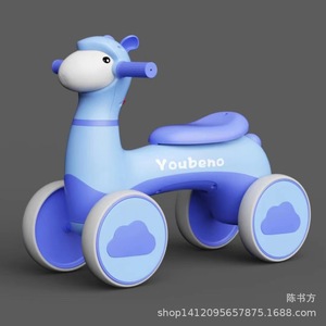 Childrens Balance Bike Baby Walker 1-3 Years Old Four Wheel Gliding Scooter With Lights And Music Twist Car - Product Image 3