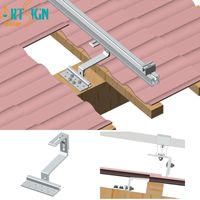 Support de fixation solaire en aluminium pour toit en tuiles, système de montage de panneaux photovoltaïques, accessoires de fixation AL6005-T5, prix usine