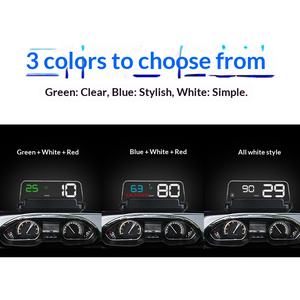 شاشة عرض كمبيوتر السيارة وييينغ C500، شاشة عرض أمامية OBD للسيارة قابلة للطي ومحمولة عالية الدقة - Product Image 4