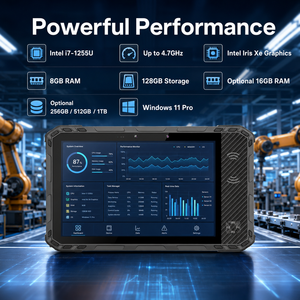 แท็บเล็ตอุตสาหกรรม Windows ขนาด 10.1 นิ้ว 1920x1200 IPS 450 Nits 8+<span class=keywords><strong>128GB</strong></span> แท็บเล็ตพีซีแบบทนทาน IP68 กันฝุ่น กันกระแทก <span class=keywords><strong>ราคา</strong></span>โรงงาน - Product Image 6