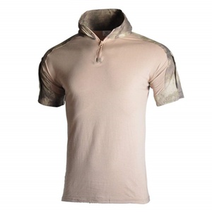 Outdoor Sports <b>Shirts</b> Men's Formal Breathable <b>Flame</b>-Retardant Anti-UV Short Sleeve <b>Shirt</b> with Zipper Spandex/Cotton - Product Image 5
