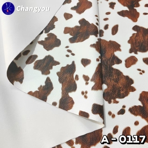 A-0117 Eco-Friendly PU Synthetic Faux Leather Fabric Furry <strong>Cow</strong> <strong>Print</strong> Upholstery Sofa <strong>Car</strong> <strong>Seats</strong> Decorative Crafts Furniture Bags - Product Image 2