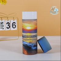 Urne funéraire biodégradable et écologique en papier pour animaux de compagnie, urne commémorative soluble dans l'eau pour chats et chiens, souvenir funéraire pour animaux.