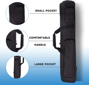 Étui de transport pour queue de billard, rembourrage doux, sac pour bâton de billard avec plusieurs poches pour 4 queues et 5 shafts, échantillon gratuit - Product Image 6