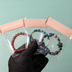 Emballage d'accessoires Sac en plastique EVA pour bijoux Emballage de bijoux givré réutilisable personnalisé Pochette à fermeture éclair - Product Image 2