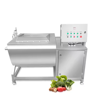 Multi-function 304 Stainless Steel <b>Fruits</b> <b>Vegetables</b> Meat & Seafood Washing <b>Machine</b> for Commercial <b>Vegetable</b> <b>Processing</b> Plants - Product Image 5