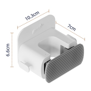 Wall Mount Lau Chổi chủ Heavy Duty nhựa Organizer Rack cho công cụ làm sạch lưu trữ - Product Image 1