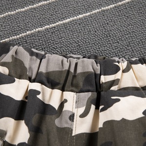 Ensemble de vêtements pour enfants en coton Baba Sport à manches courtes et pantalon camouflage, couleur unie, style coréen - Product Image 5