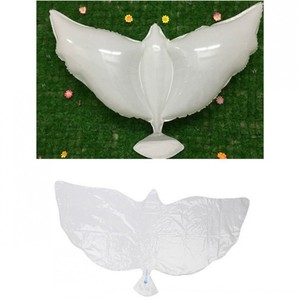 Venta caliente gran globo de papel de helio blanco paloma papel de mylar globo paz paloma globo de papel de aluminio para la decoración del banquete de boda - Product Image 5