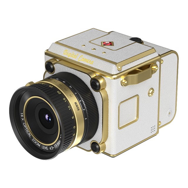 Vintage Retro D52 Digital Camera Recording 16X Zoom Auto Focus 2.0" HD Display Portable Teenagers Gift Camera