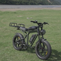 Sepeda Gunung Retro Ban Lebar JANSNO X80 dengan Suspensi Ganda EU, Motor Hub Belakang 48V 250W, Baterai Lithium Ganda 37AH, Jarak Tempuh 120KM