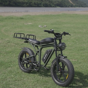 Bicicleta de Montaña Vintage JANSNO X80 con Doble Suspensión, Motor Trasero de 48V 250W, Batería Doble de Litio de 37AH, Neumáticos Anchos Retro, 120KM de Autonomía - Product Image 4