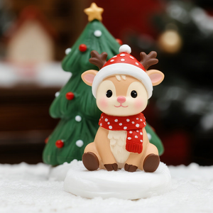 Micro paesaggio ecologico decorazioni per la <span class=keywords><strong>neve</strong></span> di natale piccoli animali modello ornamenti per regali di casa <span class=keywords><strong>angelo</strong></span> - Product Image 3