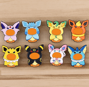 4000 types de broches mignonnes en émail métallique pour chapeau et col, avec logos <span class=keywords><strong>Pikachu</strong></span>, Pokémon et Eevee - Product Image 1