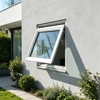 Ventana de Aluminio Inclinada y Giratoria con Aislamiento de Diseño Moderno, Tamaño Personalizado para Villas