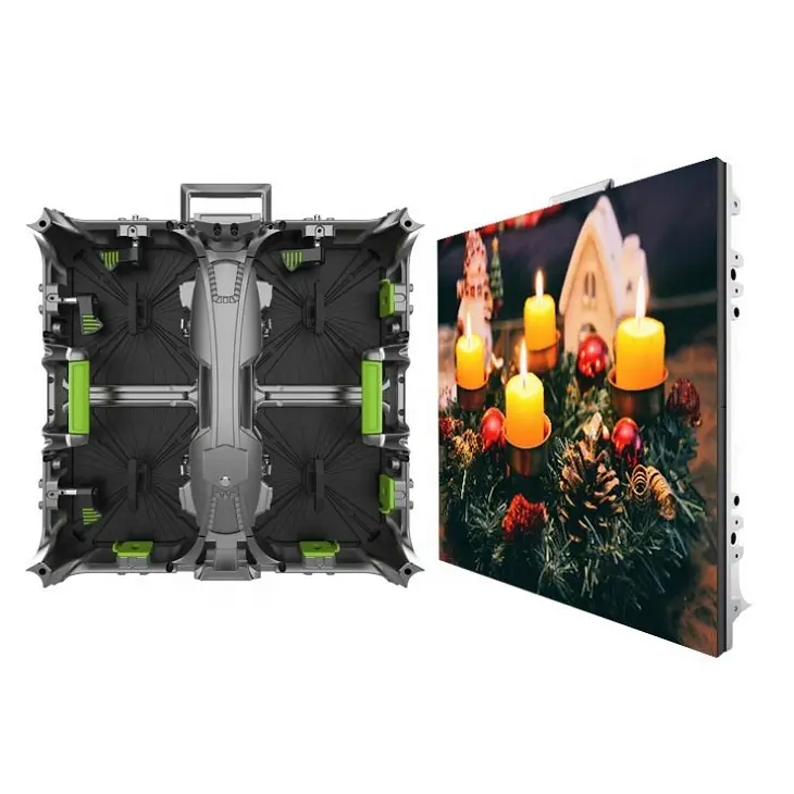 P3.91 Display Layar Led Dalam Ruangan 500X1000Mm Kabinet Desain Melengkung HD 4K Panel LED