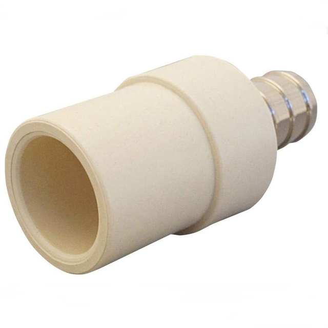 DIN Plumbing Pvc Fittings 20mm 25mm Cpvc Pipe Fittings Anti Corrosion Beige Color Plastic Pvc Fitting