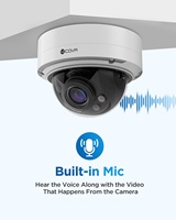Sistem Kamera CCTV 4COVR 8-Kanal 4K 8Pcs 8MP 5X Lensa Zoom Optik Motorisasi PoE IP Dome Sistem Pengawasan Bisnis Tampilan APP