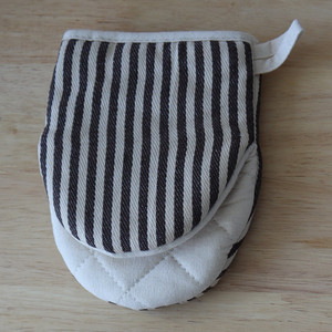 Gants de cuisine résistants à la chaleur, mitaines de four rayées antidérapantes en coton, lavables, pour la manipulation de vaisselle, bols et plateaux, <span class=keywords><strong>DanYa</strong></span> - Product Image 5