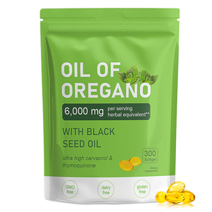 Gélules d'huile d'origan personnalisées avec huile d'origan et huile de nigelle, non-OGM, végétaliennes, certifiées HACCP - Product Image 2
