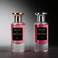 Flacon de parfum vide personnalisé de luxe 80 ml avec boîte, emballage transparent sur mesure avec couvercle pour parfum