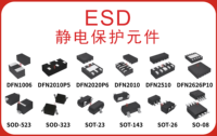Dispositifs de protection ESD Leiditech LXES03AAA1-154 0201 35V 0.05pF pour l'électronique grand public et les équipements de communication