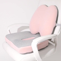 Coussin de siège orthopédique coccyx sciatique oreiller de soutien lombaire en mousse à mémoire de forme pour chaise de bureau voiture