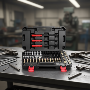 Juego de 61 piezas de herramientas para roscas métricas UNC/UNF, para restaurar roscas, con acabado brillante - Product Image 2