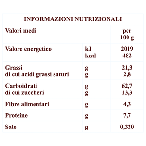Vente en gros de biscuits italiens de la marque Cabrioni, Ciambelline Ilaria, biscuits sucrés aux pépites de chocolat - 650 gr. - Product Image 4
