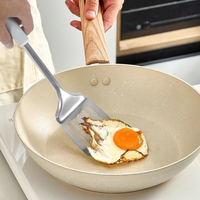 Ustensiles de cuisine en acier inoxydable, spatule à fentes en acier inoxydable poli miroir, outils de cuisine