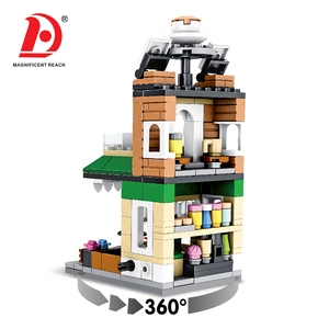 Kit de blocs de construction City Mini Street View Coffee House, 237 pièces, briques compatibles, jouet éducatif, <span class=keywords><strong>puzzle</strong></span> d'assemblage, jouets DIY - Product Image 2