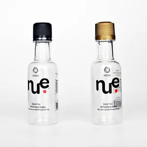 50ml small vodka liquor plastic bottle with lid alcohol spirits PET bottle