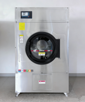 Séchoir industriel 20 kg en acier inoxydable, machine à sécher le linge commerciale, chauffage électrique ou à gaz pour hôtels et hôpitaux