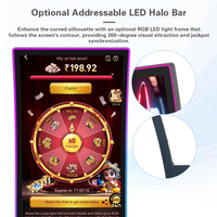 Monitor Táctil LED TFT Industrial Curvo Tipo C de 23.6 Pulgadas OEM ODM para Gabinetes de Juegos de Habilidad, Tamaño Personalizado