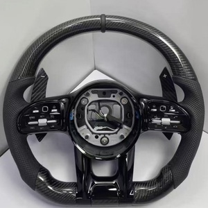Volant en fibre de carbone LED pour Mercedes-Benz, mise à niveau du modèle ancien au style <span class=keywords><strong>AMG</strong></span>, W205 W167 <span class=keywords><strong>GLA</strong></span> GLC G E S Class W212 W213 W214 - Product Image 6